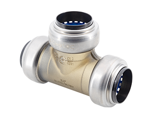 [psbpt664] ClearLOC 3/4" x 3/4" x 1/2" Push Fit Tee