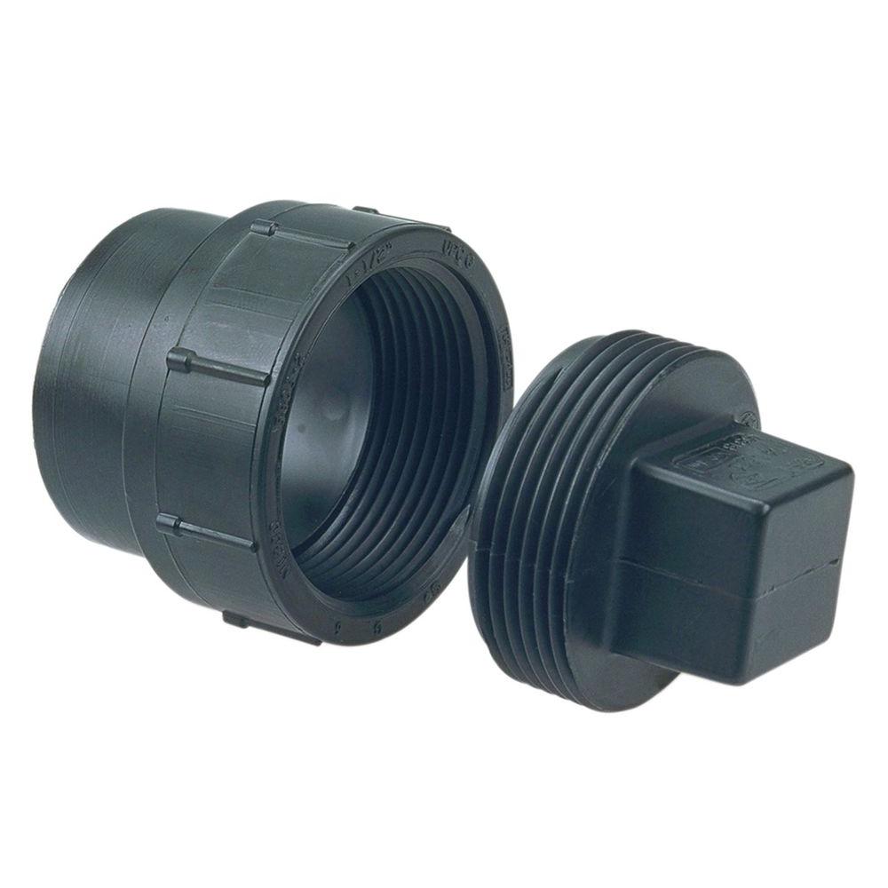 1 1/2"Cleanout Fitting with Plug ABS