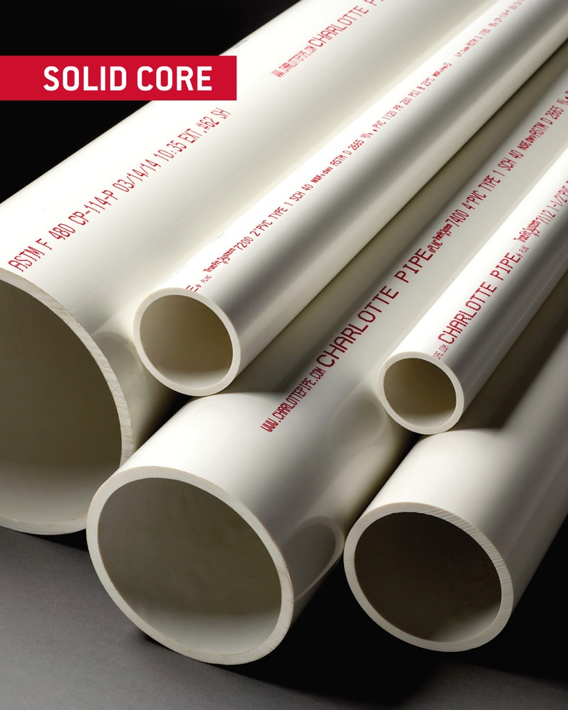 [pp4122] 2 1/2" Solid Core PVC Pipe 20'