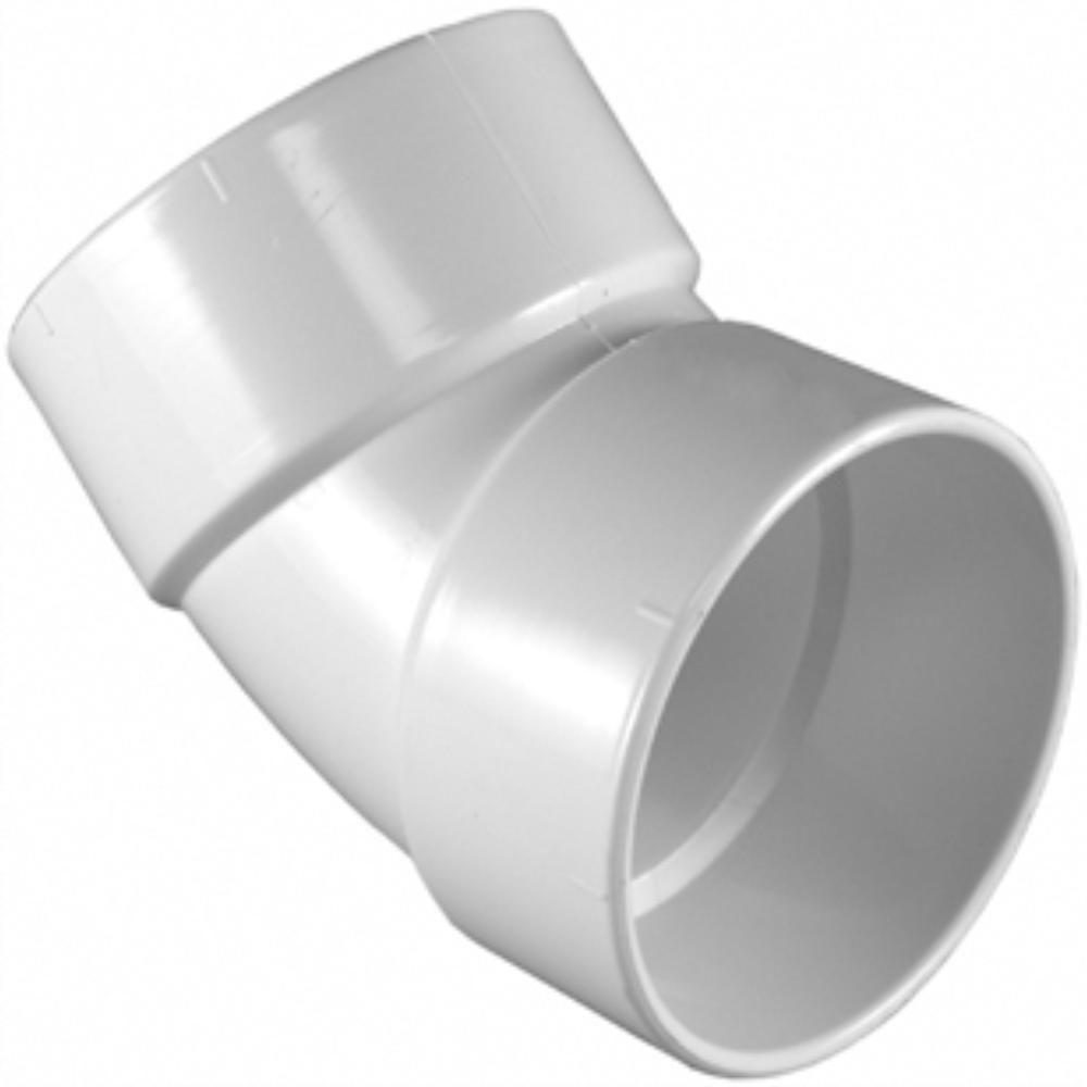 6" 45 Elbow (1/8 Bend) PVC/DWV