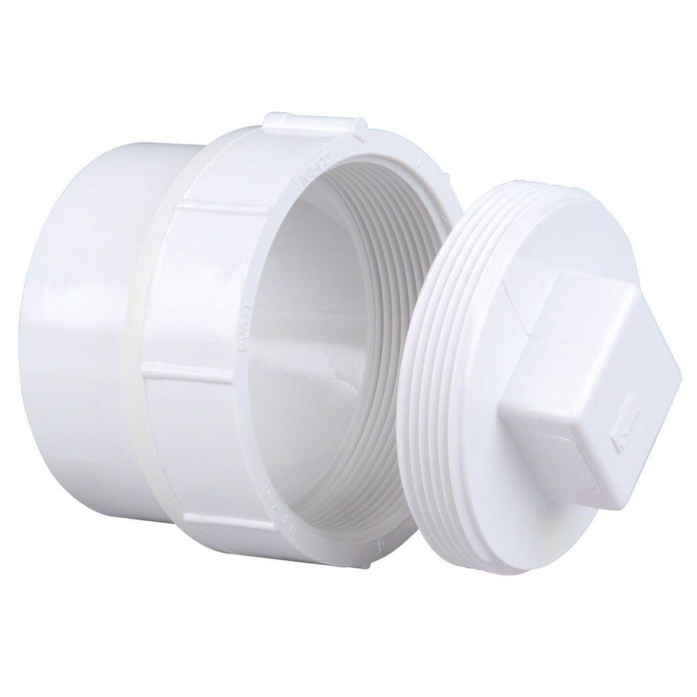 2" Cleanout Fitting with Plug PVC