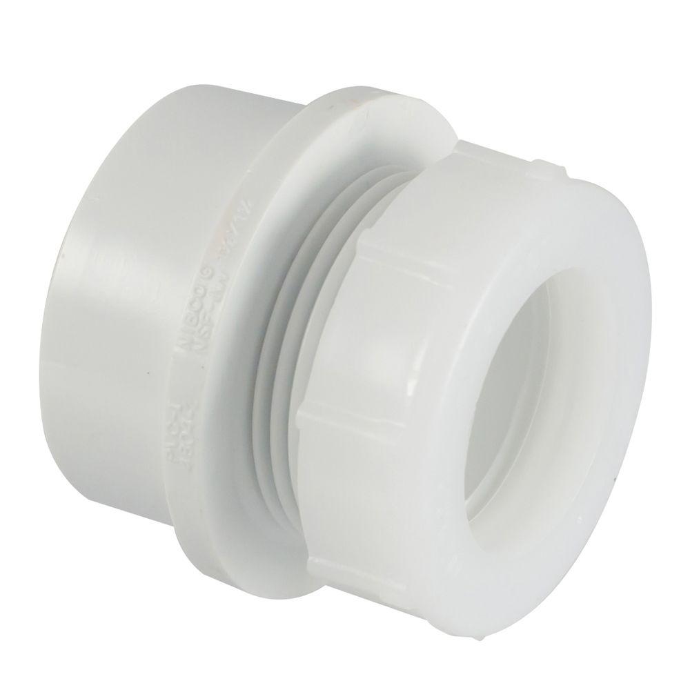 1 1/2"Trap Adapter SPIGOT x SJ PVC/DWV