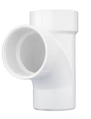 [ppts10] 1 1/2" Tee Street PVC/DWV