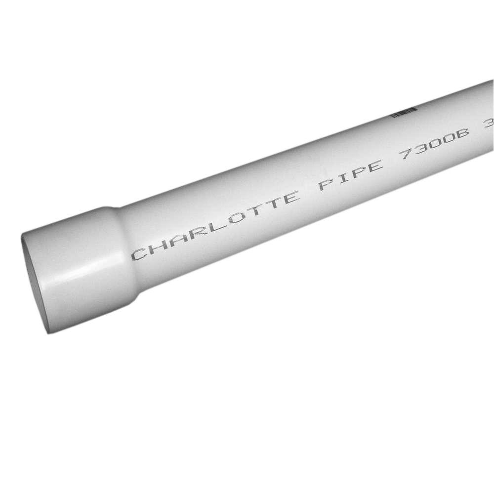 4" FOAM Core Belled End PVC Pipe 10'