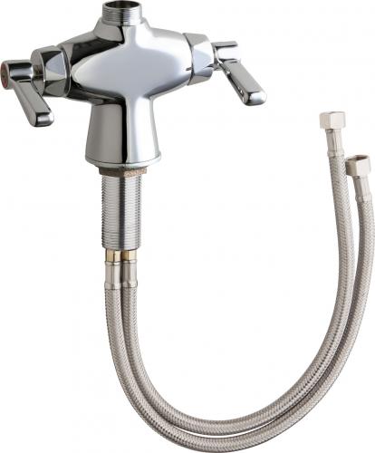 Chicago Deck Mount One Hole Faucet 50lLESAB (Less Spout)