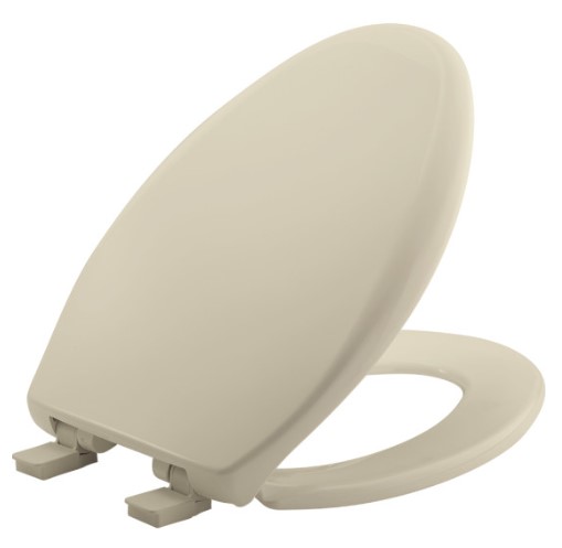[fb1200e4bo] Bemis Elongated Whisper Close Bone Plastic Toilet Seat, Easy*Clean Hinge