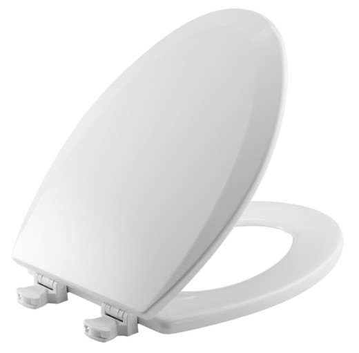 [fb1500ec] Bemis Elongated Wood Seat White Easy*Clean Hinge