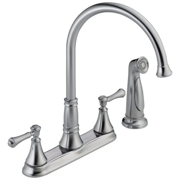 [fd2497lfar] Delta Cassidy 2H Kitchen w/Spray Arctic Stainless