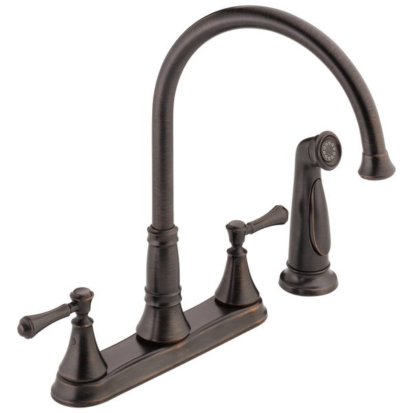 [fd2497lfrb] Delta Cassidy 2H Kitchen w/Spray Venetian Bronze