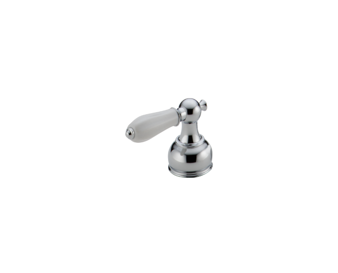 Delta Handle Chrome/Porcelain