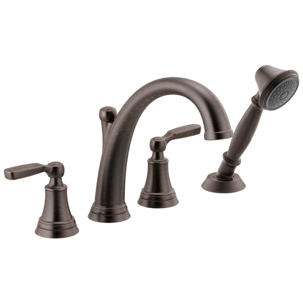 [fdt4732rb] Delta Woodhurst Roman Trim w/Hand Shower, Venetian Bronze