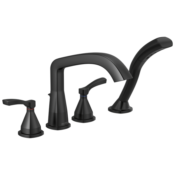 [fdt4776bl] Delta Stryke Roman Trim with Hand Shower Black Chrome
