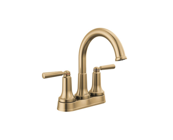 [fd2535czmpudst] Delta Saylor 2 handle 4"cc Lav Faucet Champagne Bronze