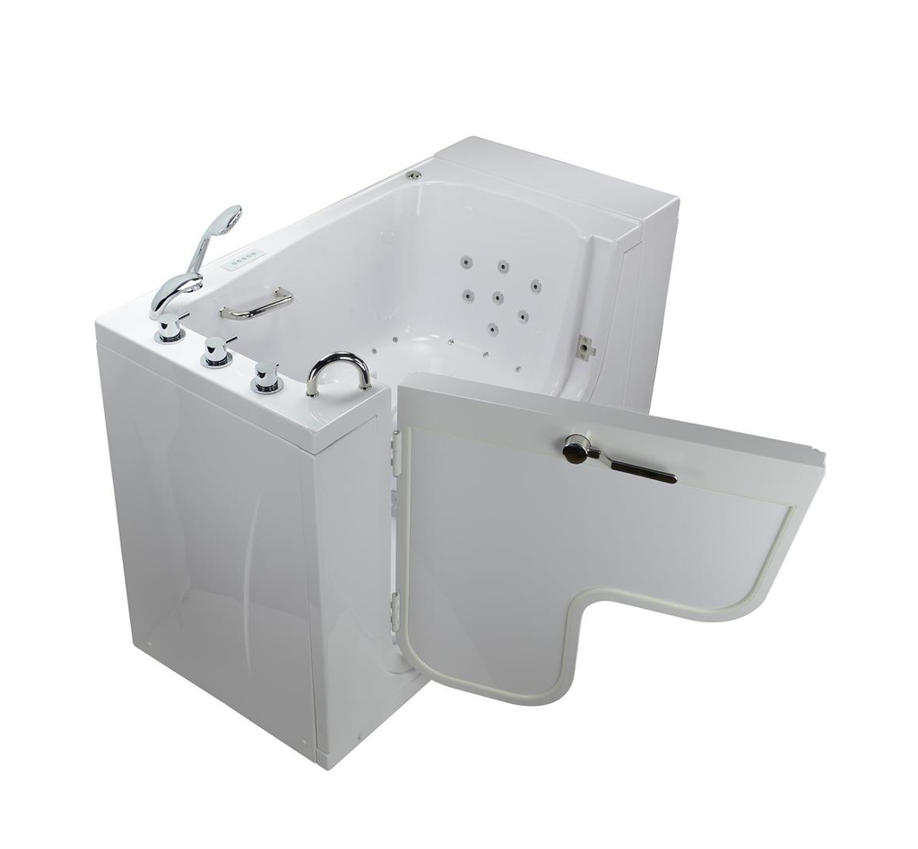 Ella's Transfer Hydro Massage Walk In Tub Right 30" x 52" x 40"