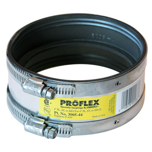 6" Proflex Coupling plastic/steel/XH ci to plastic/steel/XH ci #3005-66