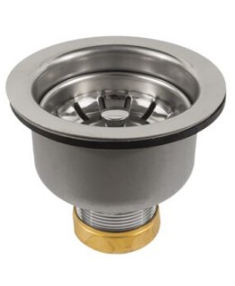 [mbjss306] Jomar Snap-N-Loc Deep Stainless Steel Basket Strainer SS-306