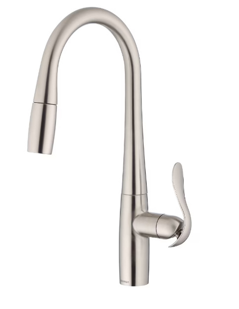 [fgd454058bb] Gerber Parma Cafe Pull-Down Kitchen Faucet w/ SnapBack Retraction 1.75gpm Brushed Bronze