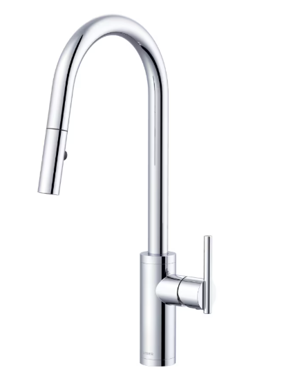 [fgd454058bs] Gerber Parma Cafe Pull-Down Kitchen Faucet w/ SnapBack Retraction 1.75gpm Satin Black