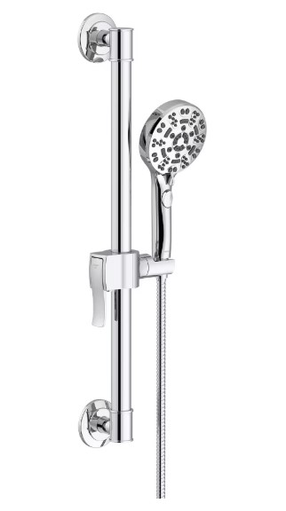 [fgd461424] Gerber SteadyStyle Hand Shower and Grab Bar Kit Chrome 1.75gpm