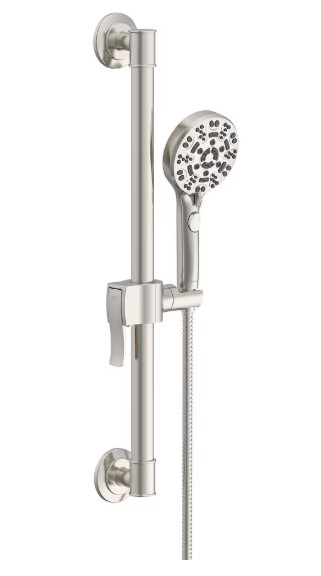 [fgd461424bn] Gerber SteadyStyle Hand Shower and Grab Bar Kit Brushed Nickel 1.75gpm