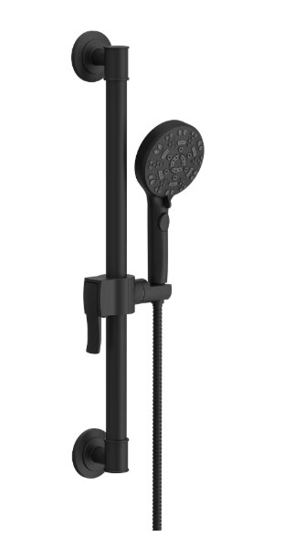 [fgd461424bs] Gerber SteadyStyle Hand Shower and Grab Bar Kit Satin Black 1.75gpm