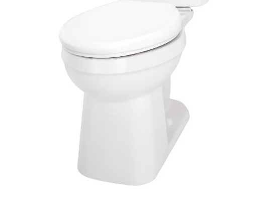 Gerber Elite Smooth Trap Toilet Bowl Round ErgoHeight White