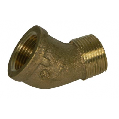 2" 45 Street Elbow Brass