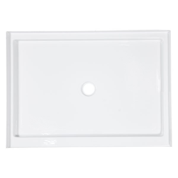 48" x 34" Mansfield Acrylic Shower Base White with White Drain