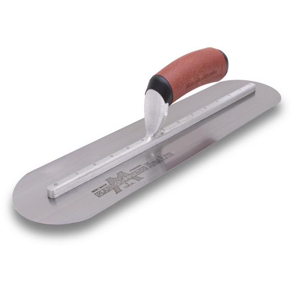 [tmmxs205fd] Marshalltown 20x5 Finishing Trowel Fully Rounded Ends-Dura Soft Handle