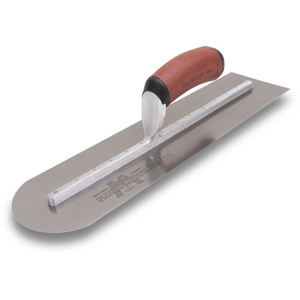 Marshalltown 20x5 Finishing Trowel Round Front End