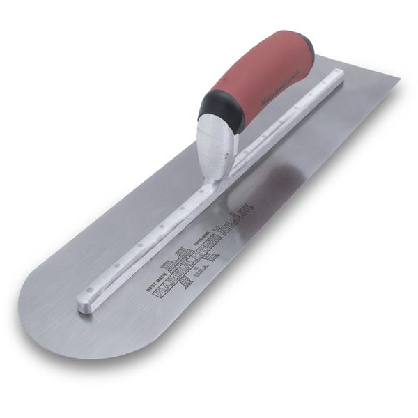 [tmmxs20red] Marshalltown 20x4 Finishing Trowel Round Front End-Dura Soft Handle