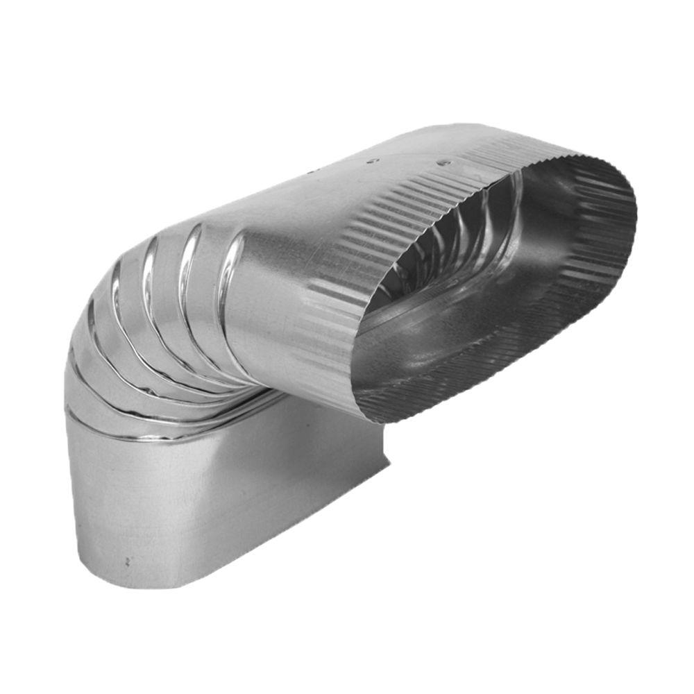 [hmo60337] 7" Oval x Oval Vertical 90 Duct