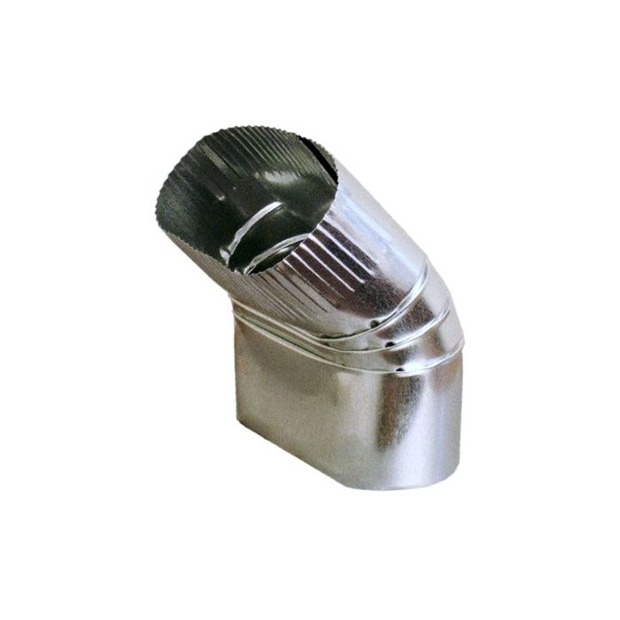 7" Oval x Oval Vertical 45 Duct