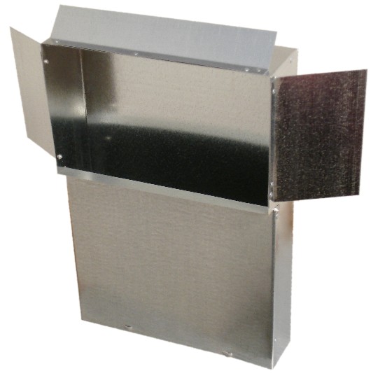 [hms26212] 2" x 12" Register Head Wall Stack 4" x 12" Opening
