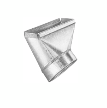 2" x 10" 45 Wall Stack Boot Duct