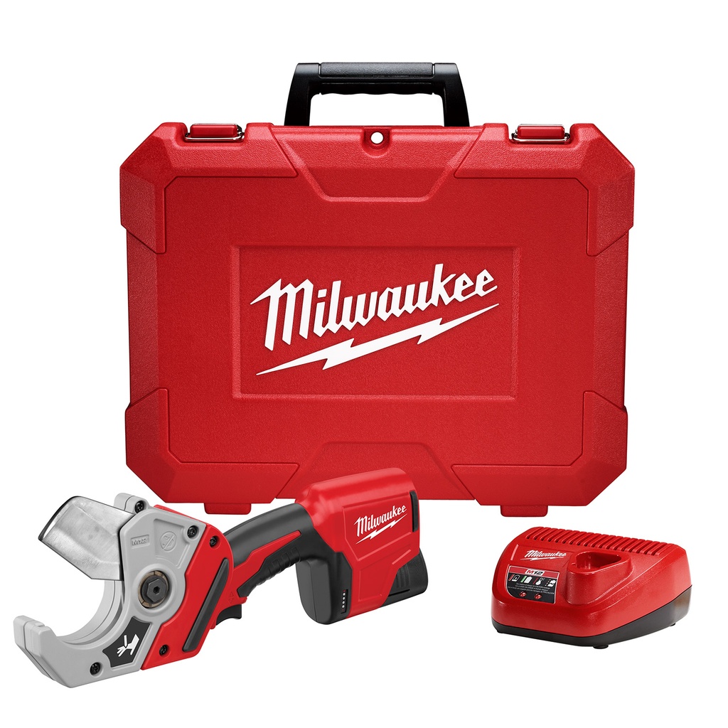 [tm247021] Milwaukee M12 Plastic Pipe Shear Kit Includes; 1 Battery, Charger and Case