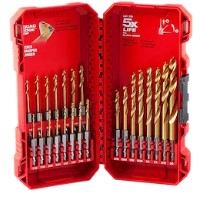[tm48894631] Milwaukee SHOCKWAVE Impact Duty RED HELIX Titanium Drill Bit Set - 23PC