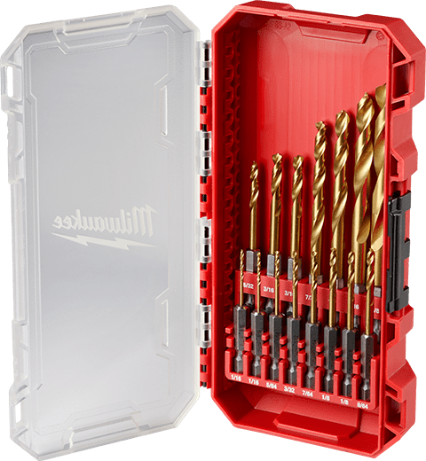 Milwaukee SHOCKWAVE Impact Duty RED HELIX Titanium Drill Bit Set - 15PC