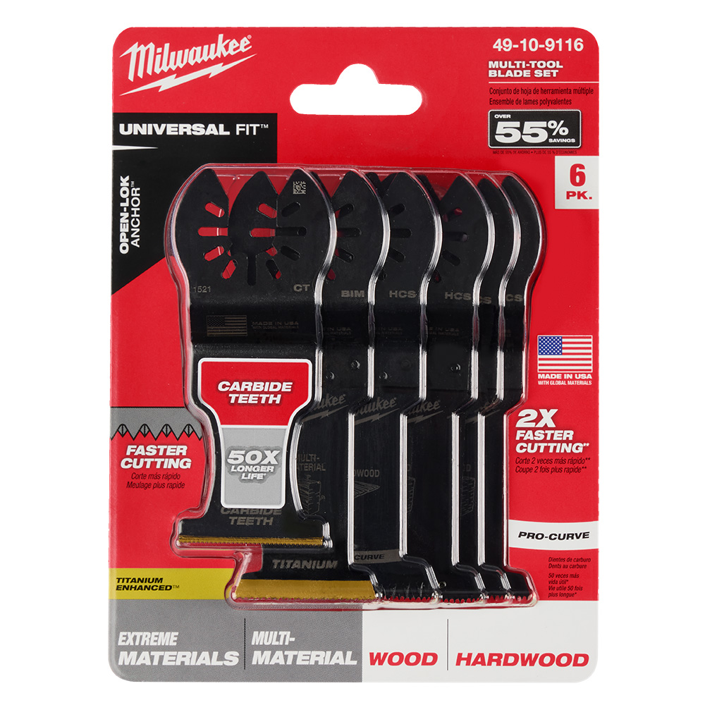 Milwaukee 6PC OMT Variety Kit