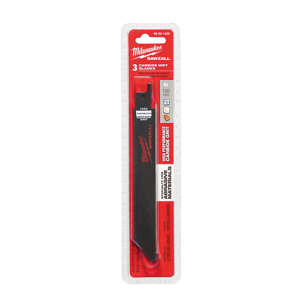 Milwaukee 6" 8/12tpi SAWZALL Standard Multi-Material Blades (5pack)