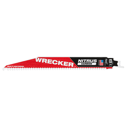 Milwaukee 6" 8tpi SAWZALL WRECKER Multi Material Blades (5pack)