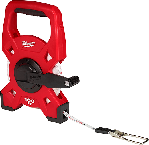 [tm48225201] Milwaukee 100' Open Reel Long Tape Measure