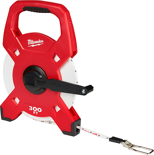 Milwaukee 300' Open Reel Fiberglass Long Tape Measure
