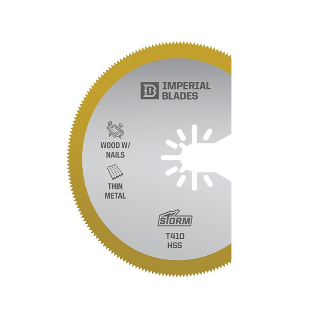 Imperial 3 1/8" Segment Blade 5pc Storm Titanium Thin Metal Segment Blade