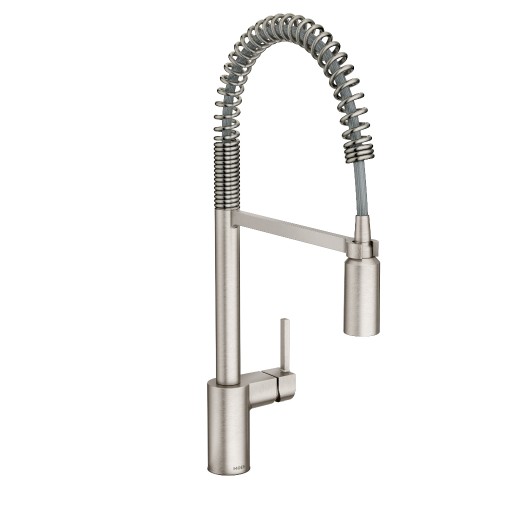 Moen Align 1H Kitchen Matte Black One Handle Pre-Rinse Spring Pulldown Faucet