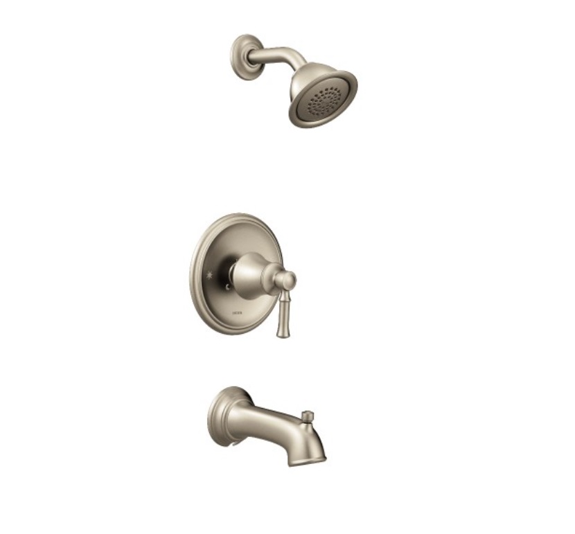 Moen Dartmoor T&S Black Tub and Shower