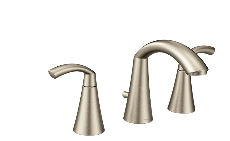 Moen Glyde 8" to 16" Centers 2Handle Lav Faucet Brushed Nickel