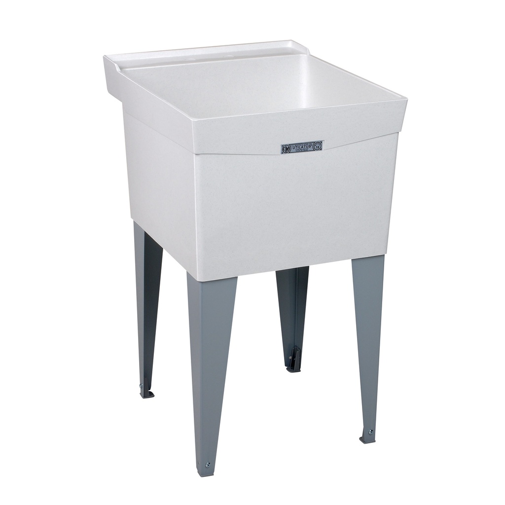 Mustee Single Floor Mount Laundry 20"x24"x14 3/8"