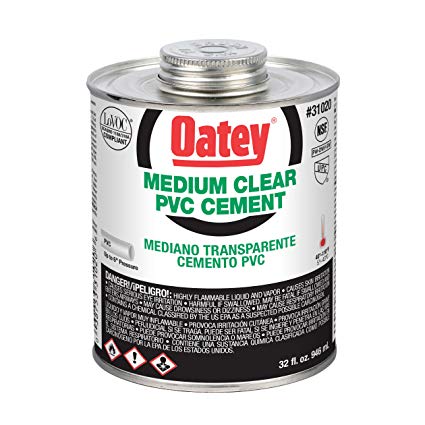 PVC Medium Clear Cement Quart Oatey