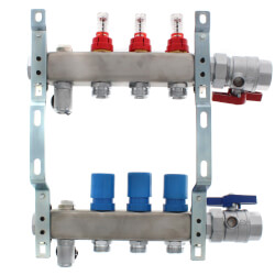 [himd5] 5 Branch Manifold W/Connectors Valves Included